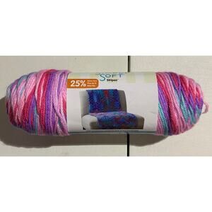 Spinrite Caron Simply Soft Stripes Yarn-Times Square 5 oz new